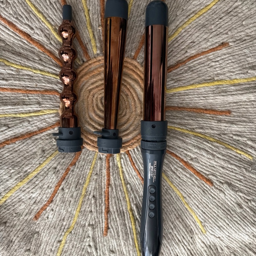 Paul Mitchell Copper and Black Interchangeable Curling Wand Set